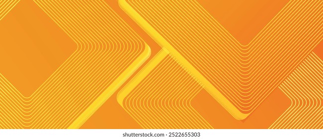 Abstract orange and yellow geometric background. Dynamic shapes composition. Cool background design for posters. Vector illustration