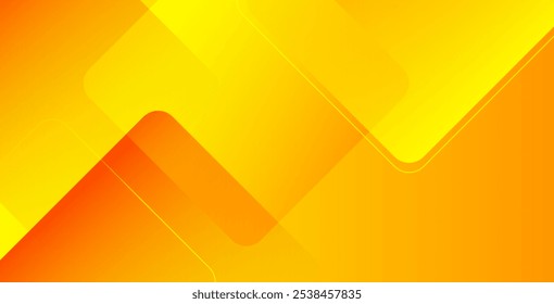 Abstract orange and yellow geometric background. Dynamic shapes composition. Cool background design for posters. Vector illustration