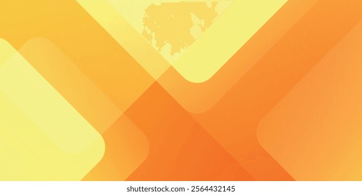 Abstract orange and yellow geometric background. Dynamic shapes composition. Cool background design for posters. Vector illustration