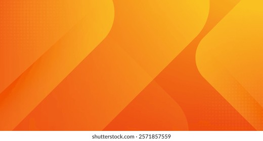 Abstract orange and yellow geometric background. Modern concept for graphic design, background, web design, poster, banner, book, slideshow. Vector illustration