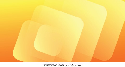 Abstract orange and yellow geometric background. Dynamic shapes composition. Cool background design for posters. Vector illustration