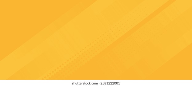 Abstract orange and yellow geometric background. Dynamic shapes composition. Cool background design for posters. Vector illustration