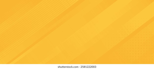 Abstract orange and yellow geometric background. Dynamic shapes composition. Cool background design for posters. Vector illustration