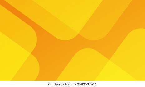 Abstract orange and yellow geometric background. Dynamic shapes composition. Modern background design for posters. Vector illustration