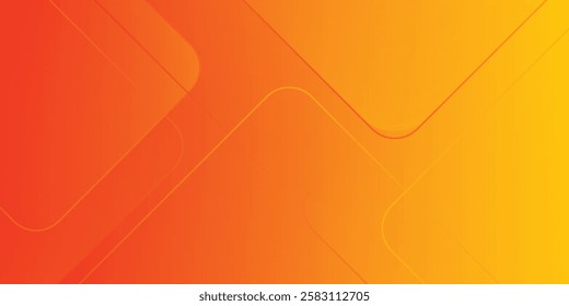 Abstract orange and yellow geometric background. Modern concept for graphic design, background, web design, poster, banner, book, slideshow. Vector illustration