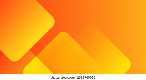 Abstract orange and yellow geometric background with dynamic shapes composition, creating a cool modern design. Ideal for posters, banners, and vector illustrations.