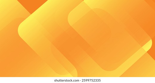 Abstract orange and yellow geometric background. Dynamic shapes composition. vector eps10