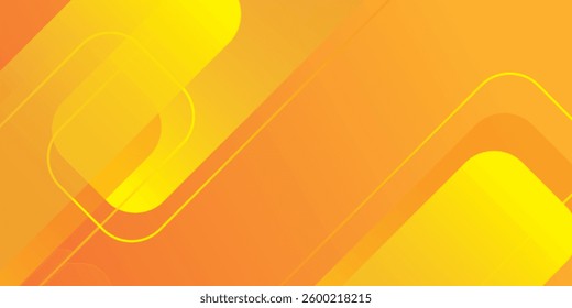Abstract orange and yellow geometric background. Dynamic shapes composition. cool geometric poster