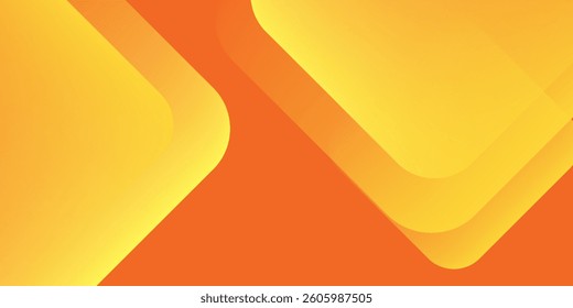 Abstract orange and yellow geometric background. Dynamic shapes composition. Cool background design for posters. Vector illustration