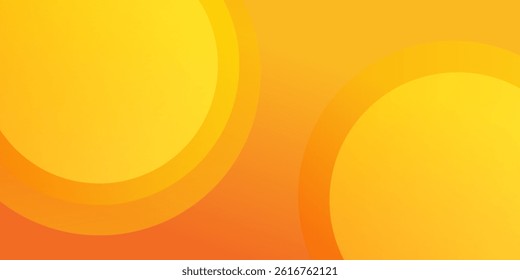 Abstract orange and yellow geometric background. Dynamic shapes composition. Cool background design for posters. Vector illustration