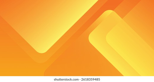 Abstract orange and yellow geometric background. Dynamic shapes composition. Cool background design for posters. Vector illustration