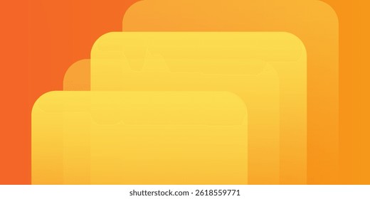 Abstract orange and yellow geometric background. Dynamic shapes composition. Cool background design for posters. Vector illustration