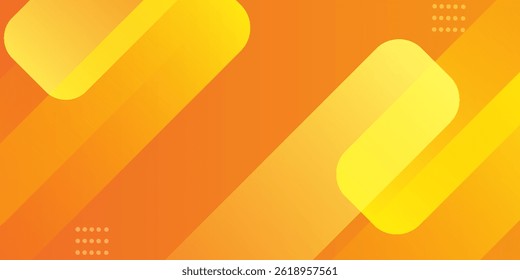 Abstract orange and yellow geometric background. Dynamic shapes composition. Cool background design for posters. Eps 10