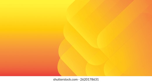 Abstract orange and yellow geometric background. Dynamic shapes composition