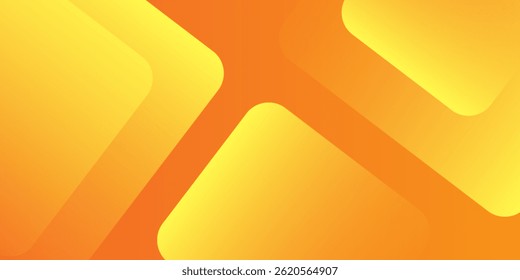 Abstract orange and yellow geometric background. Dynamic shapes composition. Cool background design for posters. Vector illustration
