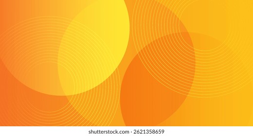 Fondo geométrico naranja y amarillo Abstractas. Composición de Formas dinámicas. Diseño de fondo fresco para carteles. Ilustración vectorial