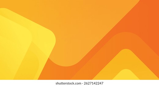 Abstract orange and yellow geometric background. Dynamic shapes composition. Cool background design for posters. Vector illustration
