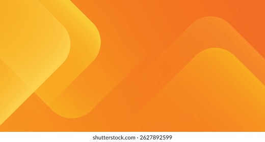 Fondo geométrico naranja y amarillo Abstractas. Composición de Formas dinámicas. Diseño de fondo fresco para carteles. Ilustración vectorial