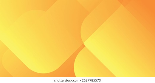 Abstract orange and yellow geometric background. Dynamic shapes composition vector eps10