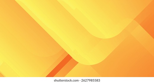 Fundo geométrico laranja e amarelo. Vetor de composição de formas dinâmicas eps10