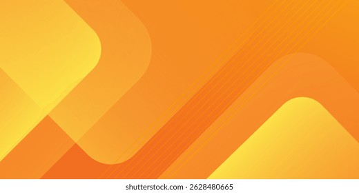Fondo geométrico naranja y amarillo Abstractas. Composición de Formas dinámicas. Diseño de fondo fresco para carteles. Ilustración vectorial eps.10