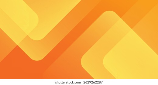 Fondo geométrico naranja y amarillo Abstractas. Composición de Formas dinámicas. Diseño de fondo fresco para carteles. Ilustración vectorial