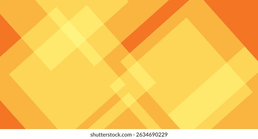 Fundo geométrico laranja e amarelo. Composição de formas dinâmicas. Design de fundo legal para cartazes. Ilustração vetorial