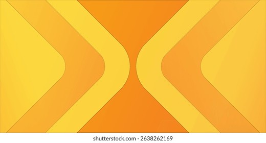 Abstract orange and yellow geometric background. Dynamic shapes composition. Cool background design for posters. Vector illustration