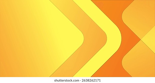 Abstract orange and yellow geometric background. Dynamic shapes composition. Cool background design for posters. Vector illustration