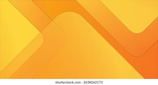 Abstract orange and yellow geometric background. Dynamic shapes composition. Cool background design for posters. Vector illustration