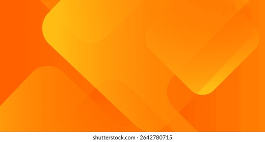 Fundo geométrico laranja e amarelo. Composição de formas dinâmicas. Design de arte legal para cartazes. bom moderno