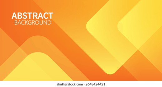 Fondo geométrico naranja y amarillo Abstractas. Composición de Formas dinámicas. 