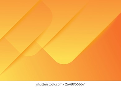 Abstract orange and yellow geometric background. Dynamic shapes composition. Cool background design for posters. Vector Eps10