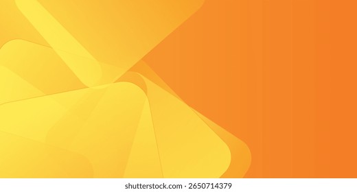 Fondo geométrico naranja y amarillo Abstractas. Composición de Formas dinámicas.