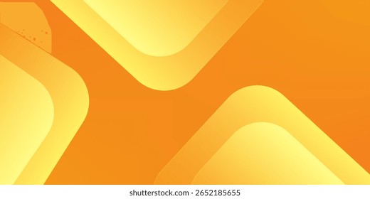 Fundo geométrico laranja e amarelo. Composição de formas dinâmicas. Design de fundo legal para cartazes. Ilustração vetorial eps.10