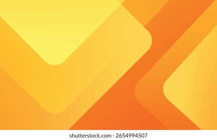 Fundo geométrico laranja e amarelo. Composição de formas dinâmicas. ilustração vetorial eps 10.