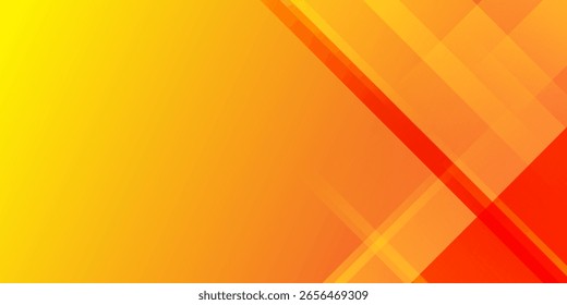 Abstrakter, orangefarbener und gelber geometrischer Hintergrund. Modernes Konzept für Grafikdesign, Hintergrund, Webdesign, Poster.