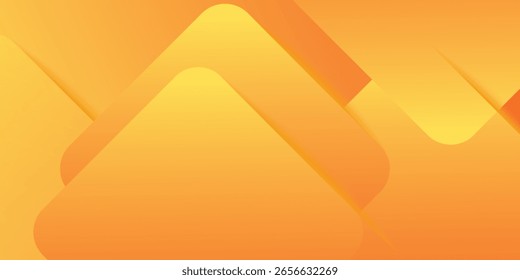 Fondo geométrico naranja y amarillo Abstractas. Composición de Formas dinámicas. Diseño de fondo fresco para carteles. Vector Eps 10