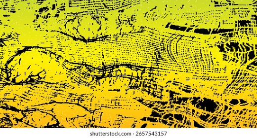 Fondo geométrico naranja y amarillo Abstractas. Composición de Formas dinámicas. Diseño de fondo fresco para carteles.
