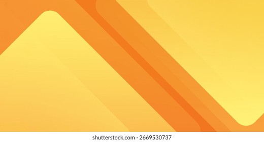 Abstrakter, orangefarbener und gelber geometrischer Hintergrund. Dynamische Formenzusammensetzung. Cooles Hintergrunddesign für Poster. Vektorgrafik eps.10