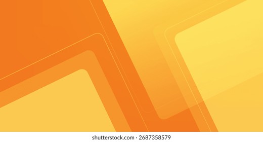 Fondo geométrico naranja y amarillo Abstractas. Composición de Formas dinámicas. Diseño de fondo fresco para carteles. Ilustración vectorial eps.10