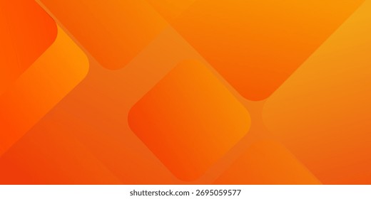 Abstract orange and yellow geometric background. Trendy gradient shapes composition. Vector ilustration