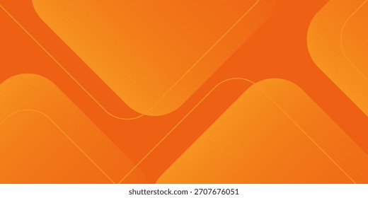 Abstrakter, orangefarbener und gelber geometrischer Hintergrund. Modernes Konzept für Grafikdesign, Hintergrund, Webdesign, Poster, Banner, Buch, Diashow. Vektorgrafik