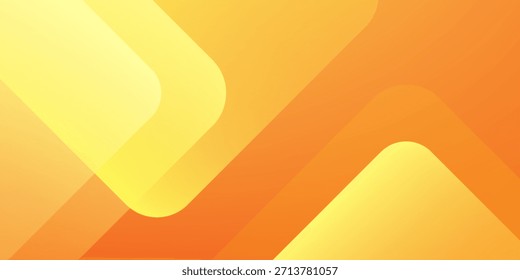Abstract orange and yellow geometric background. Dynamic shapes composition. Cool background design for posters. Vector illustration