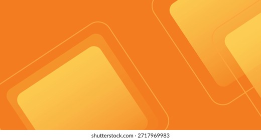 Fondo geométrico naranja y amarillo Abstractas. Composición de Formas dinámicas. Diseño de fondo fresco para carteles. Ilustración vectorial eps.10