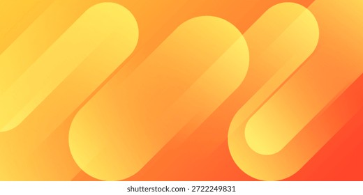 Abstract orange and yellow geometric background. Dynamic shapes composition. Cool background design for posters. Vector illustration modern.