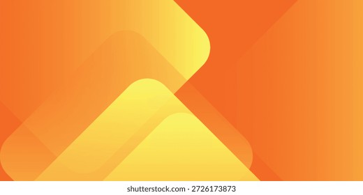Fundo geométrico laranja e amarelo. Composição de formas dinâmicas. Design de plano de fundo legal