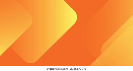 Fundo geométrico laranja e amarelo. Composição de formas dinâmicas. Design de plano de fundo legal