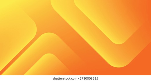 Fundo geométrico laranja e amarelo. Composição de formas dinâmicas. Design de fundo legal para cartazes. Ilustração vetorial