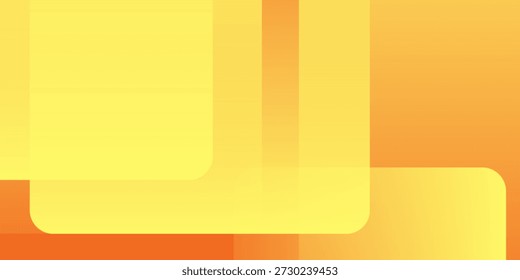 Fundo geométrico laranja e amarelo abstrato. Composição dinâmica de formas. Design de fundo legal para cartazes. Conceito de arte de ilustração vetorial